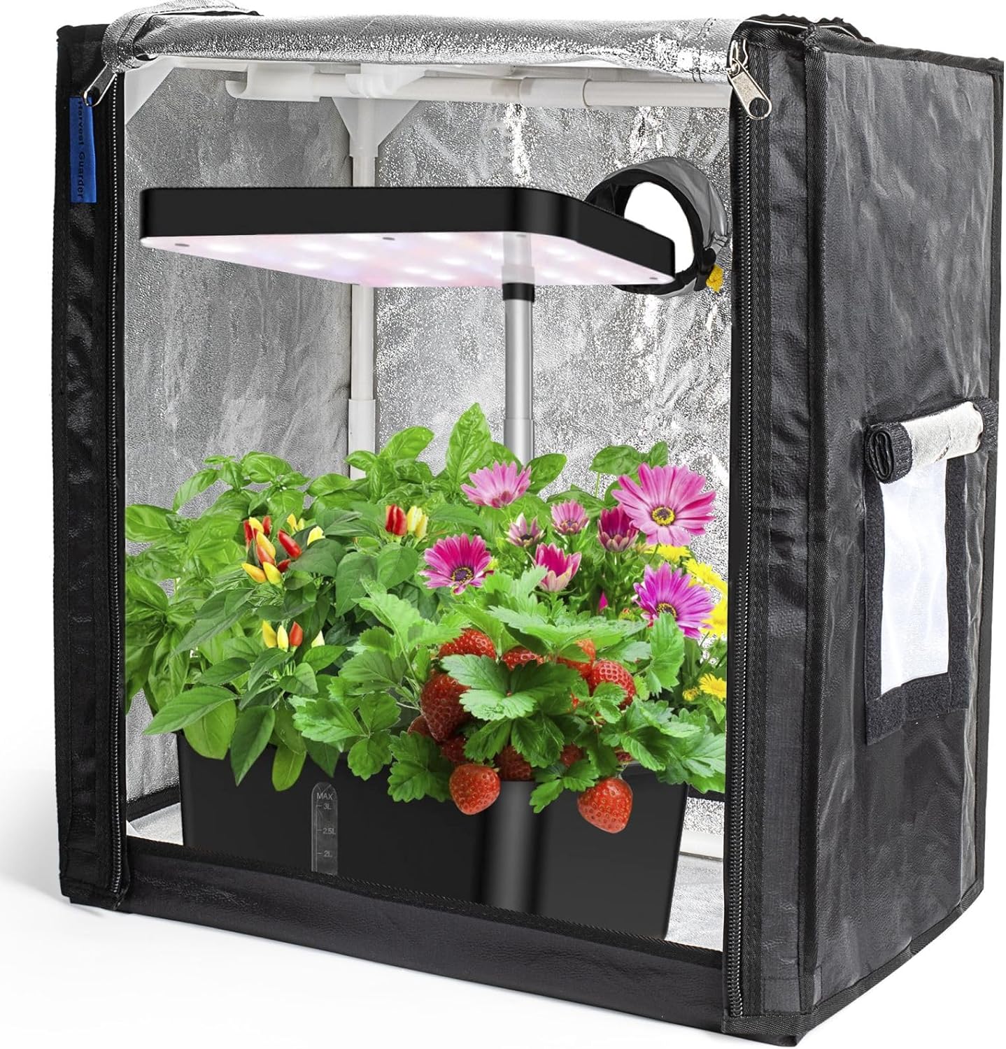 POTLAB Small Grow Tent for AeroGarden Indoor Garden, Mini Grow Tent for Hydroponics Growing System,Protection Enclosure for Indoor herb Garden :18.9x13.8x21.7